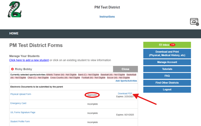 Download Completed Form - Basic