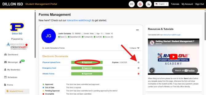 Download Completed Form - Pro